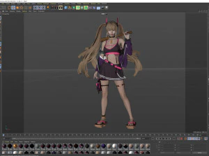 Woman fashion Standing 3D Model