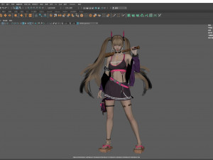 Woman fashion Standing Modèle 3D