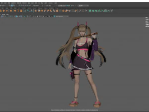 Woman fashion Standing 3D Model