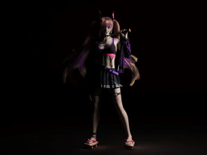 Woman fashion Standing 3D Model