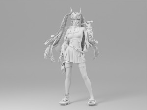 Woman fashion Standing Modèle 3D