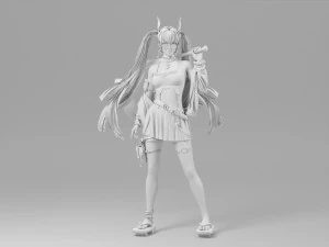 Woman fashion Standing 3D Model