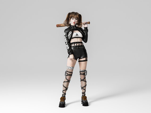 Woman fashion Standing 3D-Modell .c4d .max .obj .3ds .fbx .stl .blend 