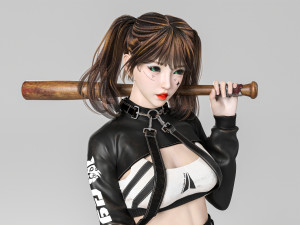 Woman fashion Standing 3D-Modell