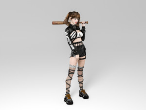 Woman fashion Standing 3D-Modell