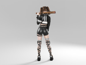 Woman fashion Standing 3D-Modell