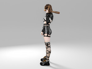 Woman fashion Standing 3D-Modell