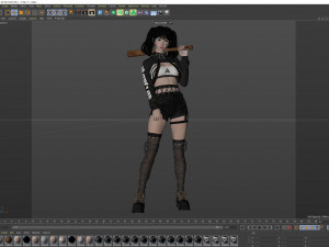 Woman fashion Standing 3D-Modell