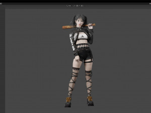 Woman fashion Standing 3D-Modell