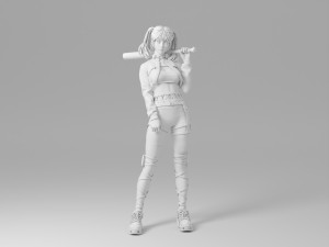 Woman fashion Standing 3D-Modell