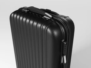 Rolling Travel Suitcase 001 3D Model