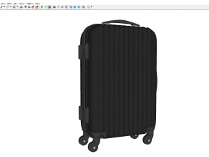 Rolling Travel Suitcase 001 Modèle 3D