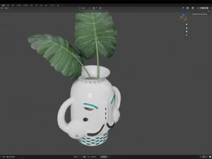 King vase 3D Model