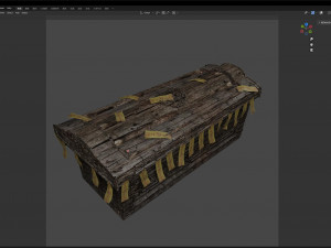 Old Rustic exorcism coffin 3D 模型