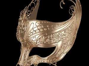 Masque ornate mask 001 3D Model