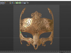 Masque ornate mask 001 Model 3D