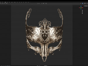 Masque ornate mask 001 Model 3D