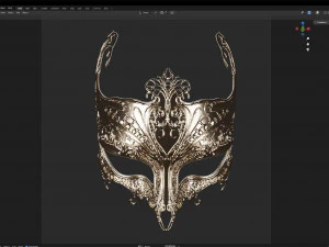 Masque ornate mask 001 3D Model