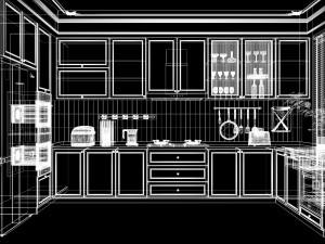 Kitchen Advanced Modeling scene Modèle 3D