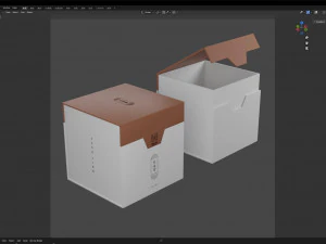 Gift box magnetic 001 3D Model