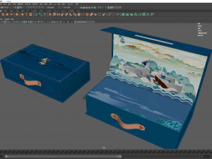 Gift box magnetic 002 3D Model