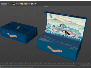 Gift box magnetic 002 3D Model