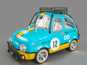 Cartoon-version FAIT 500 3D Модель