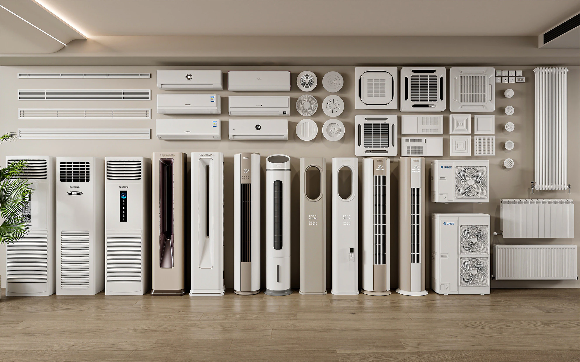Air Conditioner and HVAC 3D Pack 22 3D Model .c4d .max .obj .3ds .fbx .stl .blend