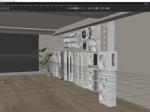 Air Conditioner and HVAC 3D Pack 22 3D 模型