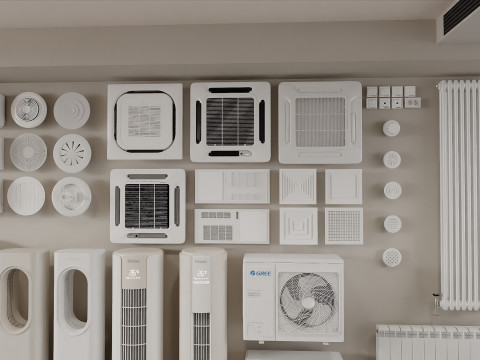 Air Conditioner and HVAC 3D Pack 22 3D 模型