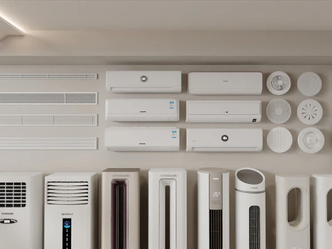 Air Conditioner and HVAC 3D Pack 22 3D Model