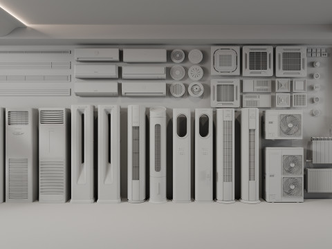 Air Conditioner and HVAC 3D Pack 22 3D 模型