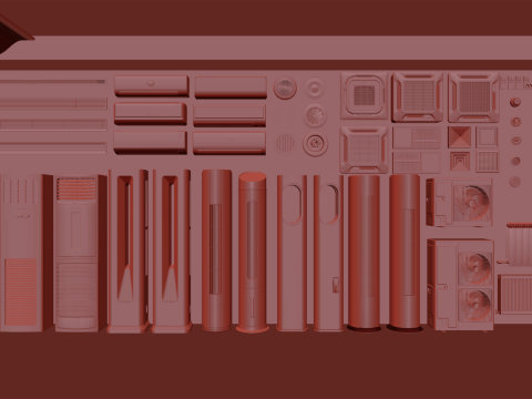 Air Conditioner and HVAC 3D Pack 22 3D 模型
