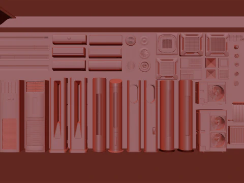 Air Conditioner and HVAC 3D Pack 22 3D Model