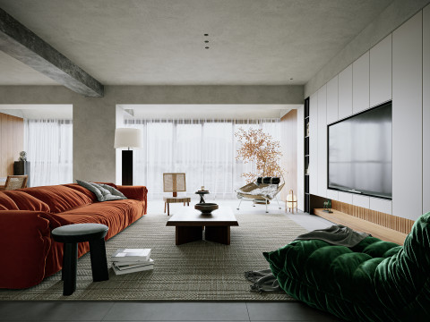 Apartment Scene interior 002 Modello 3D
