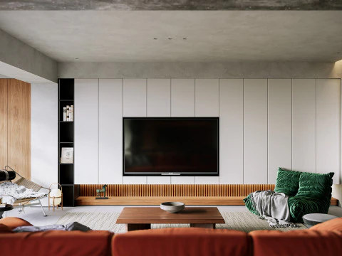 Apartment Scene interior 002 3D Model