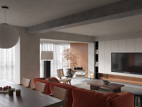 Apartment Scene interior 002 Modello 3D
