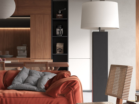 Apartment Scene interior 002 Modello 3D