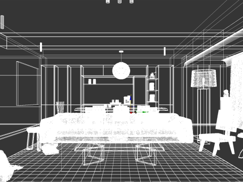 Apartment Scene interior 002 Modello 3D