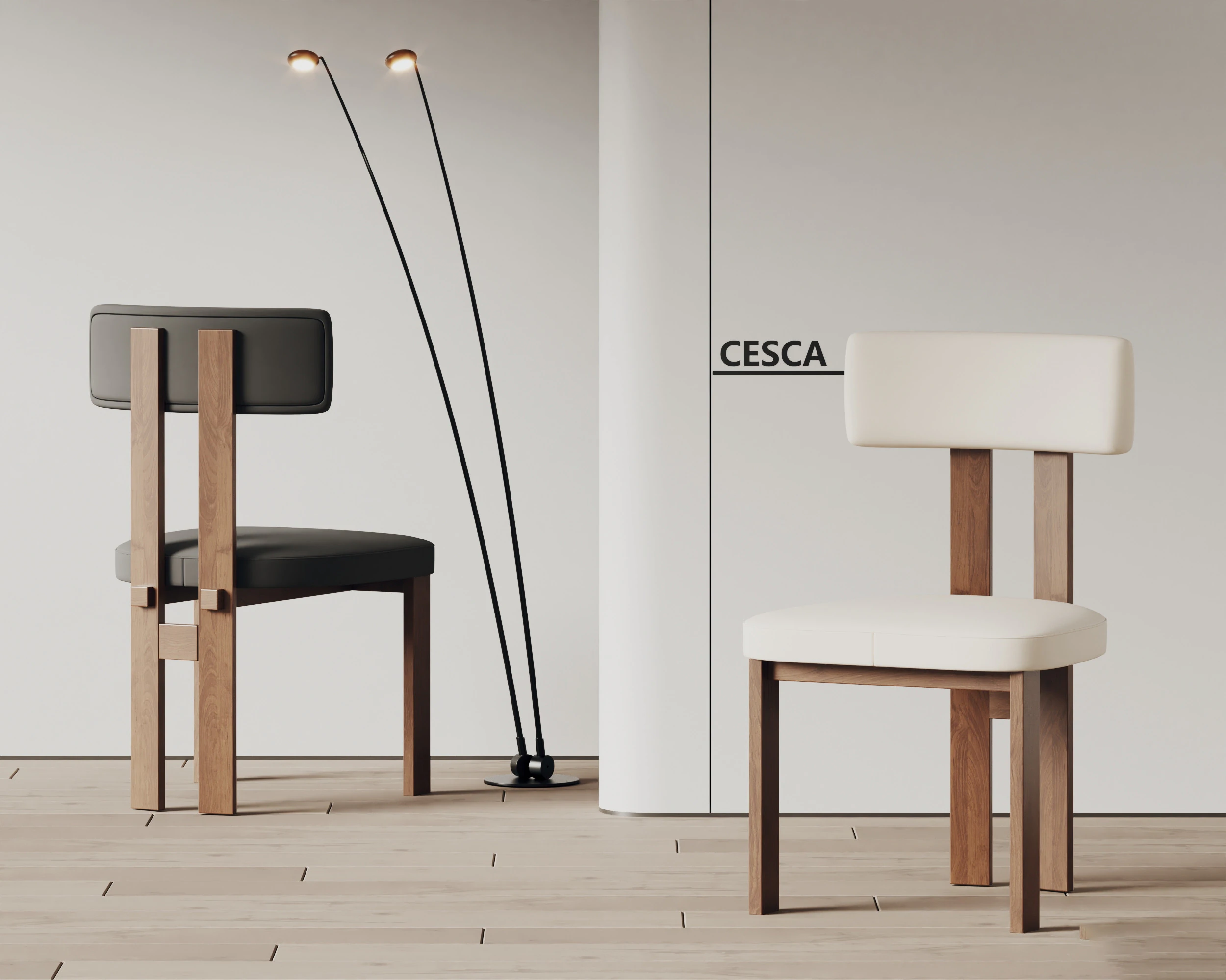 Art dining chair 035 3D Model .c4d .max .obj .3ds .fbx .stl .blend