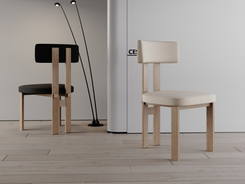 Art dining chair 035 3D 模型