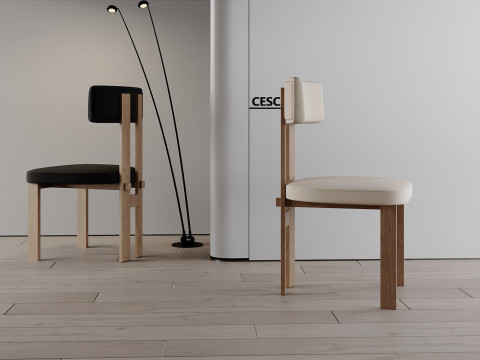 Art dining chair 035 3D 模型