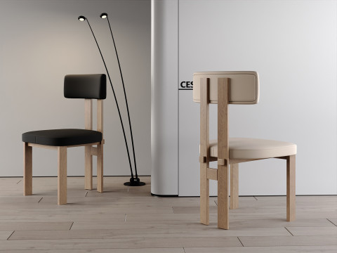 Art dining chair 035 3D 模型