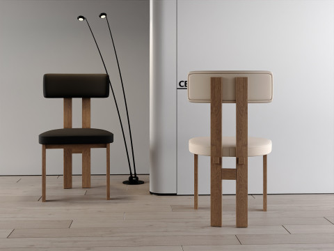 Art dining chair 035 3D 模型