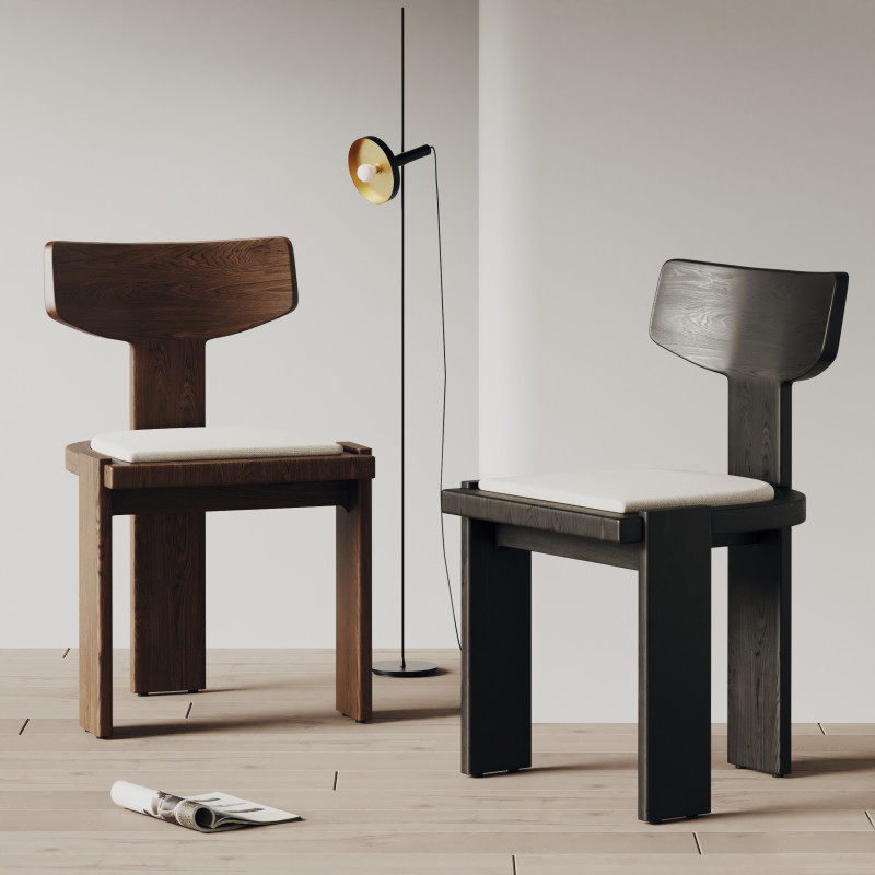 Artistic wooden chair 033 Modèle 3D .c4d .max .obj .3ds .fbx .stl .blend