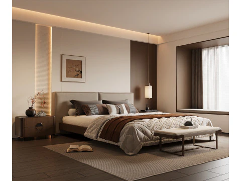 Schlafzimmerinnenraum 043 3D Modell