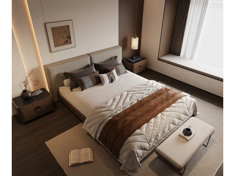 Bedroom interior 043 3D Model