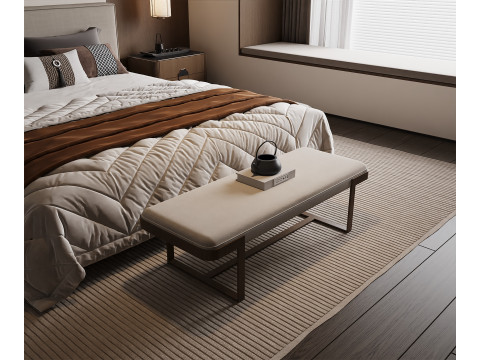 Bedroom interior 043 Modello 3D
