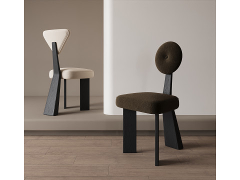 Classical dining chair 027 3D Model