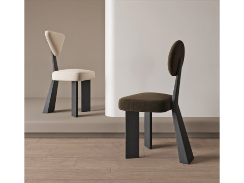 Classical dining chair 027 3D Model